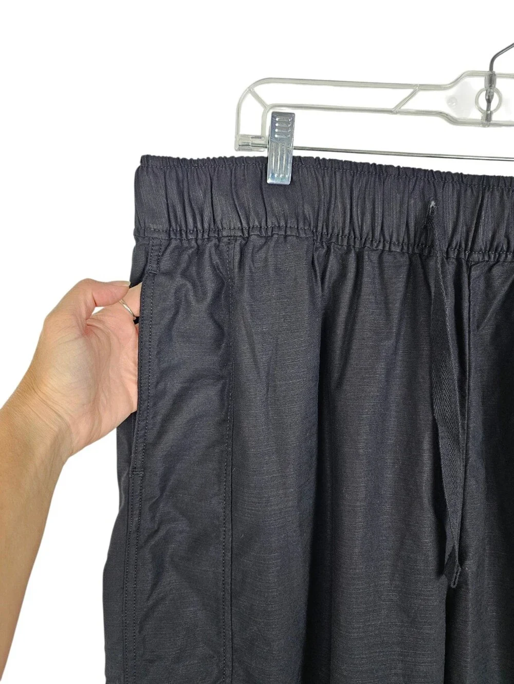 Lane Bryant Black Soft Slub Capri Pants NWT Plus Size 18/20